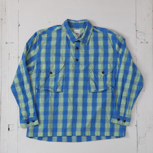 ドビーチェック プルオーバーシャツ