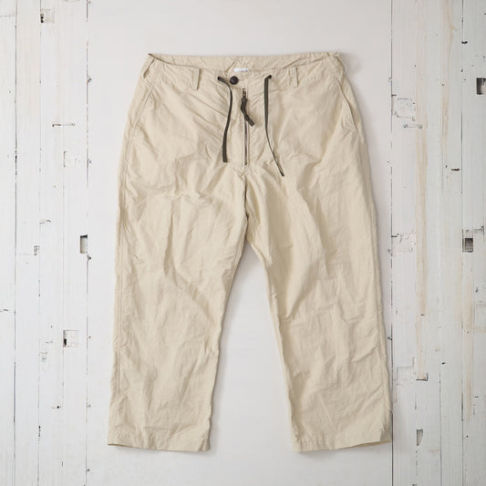 コットンナイロン ジップパンツ