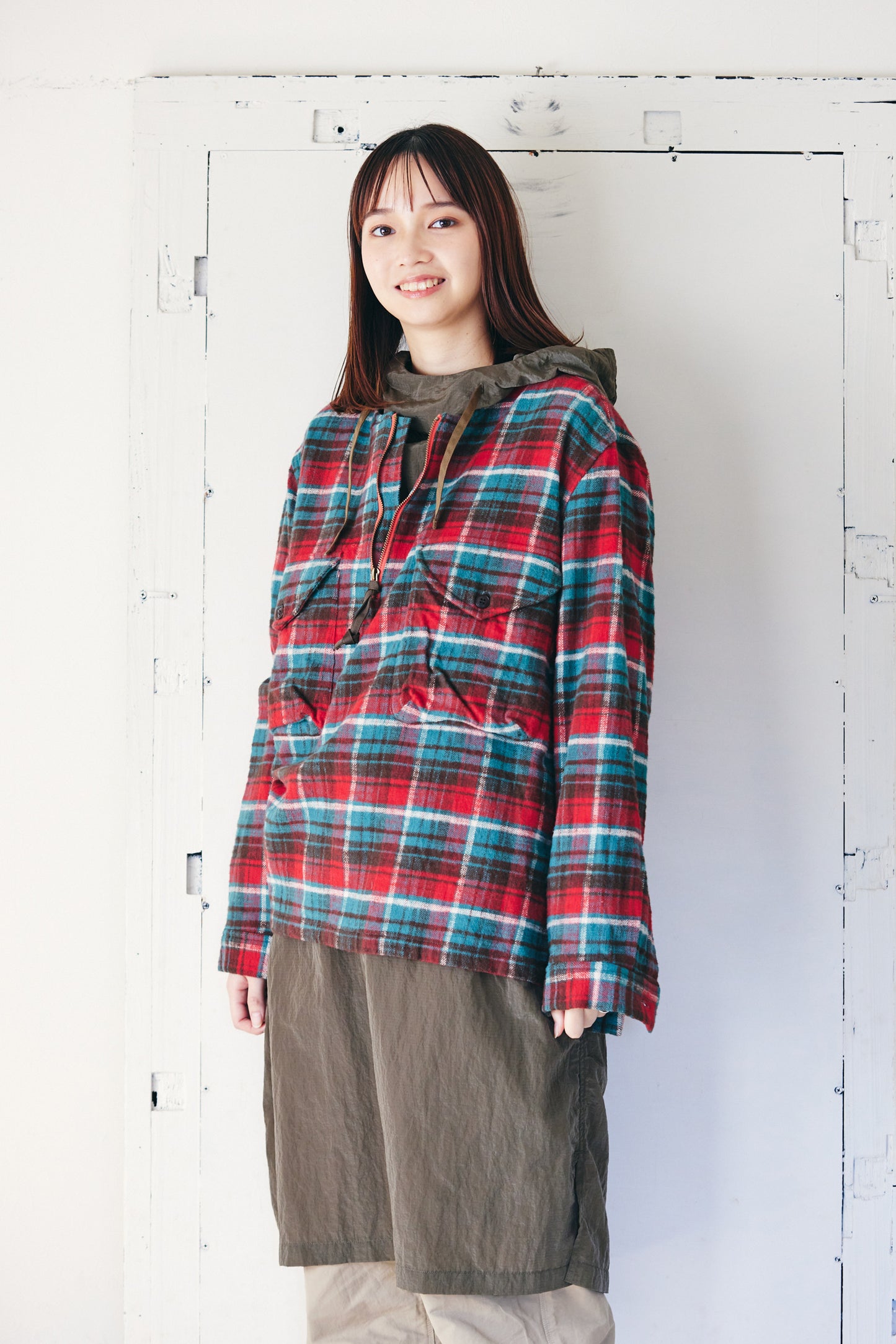 フード付きワンピース