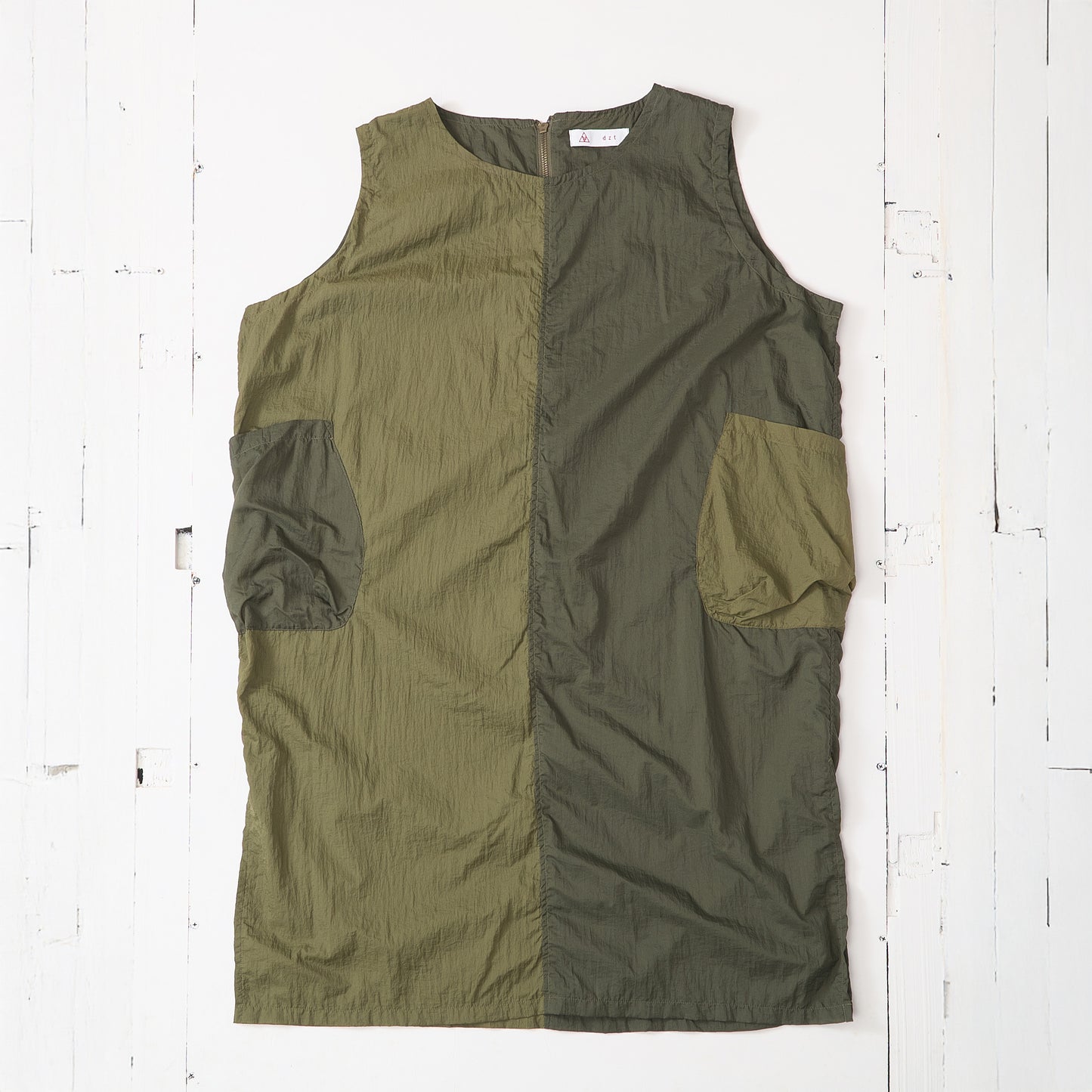 ライトナイロン カラーコンビワンピース