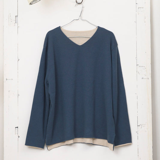 アクリル リバーシブルニット