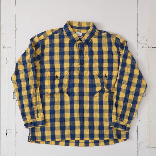 ドビーチェック プルオーバーシャツ