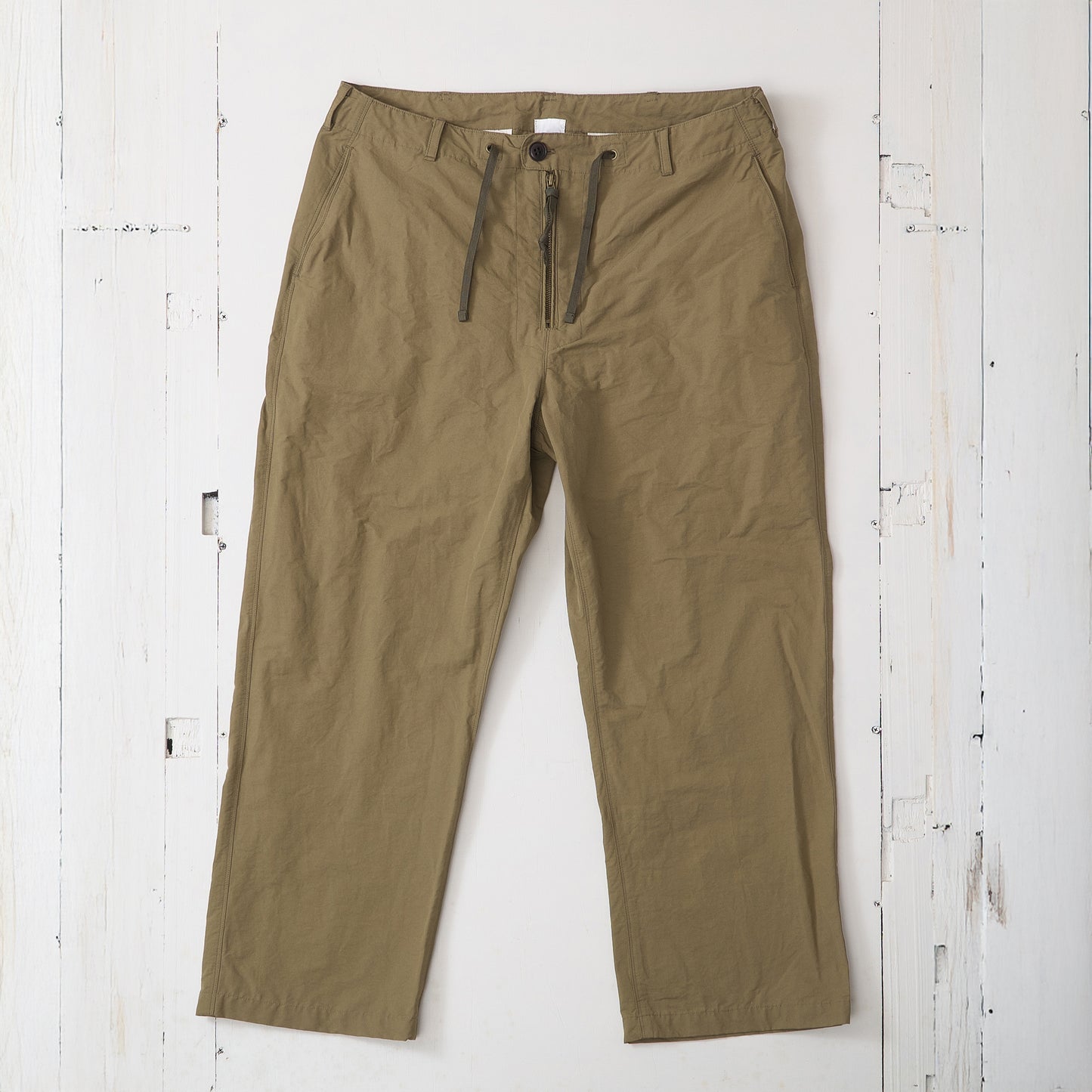 コットンナイロン ジップパンツ
