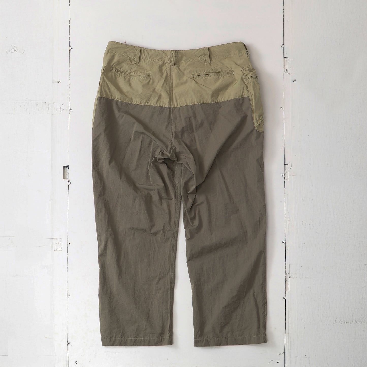 コットンナイロン カラーコンビパンツ