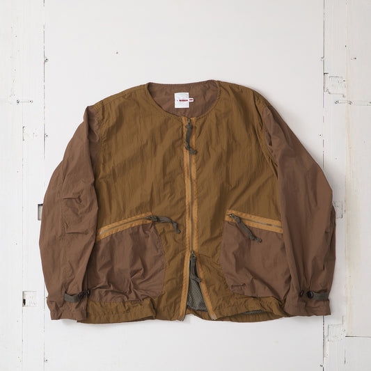 ナイロン カラーコンビ メッシュブルゾン