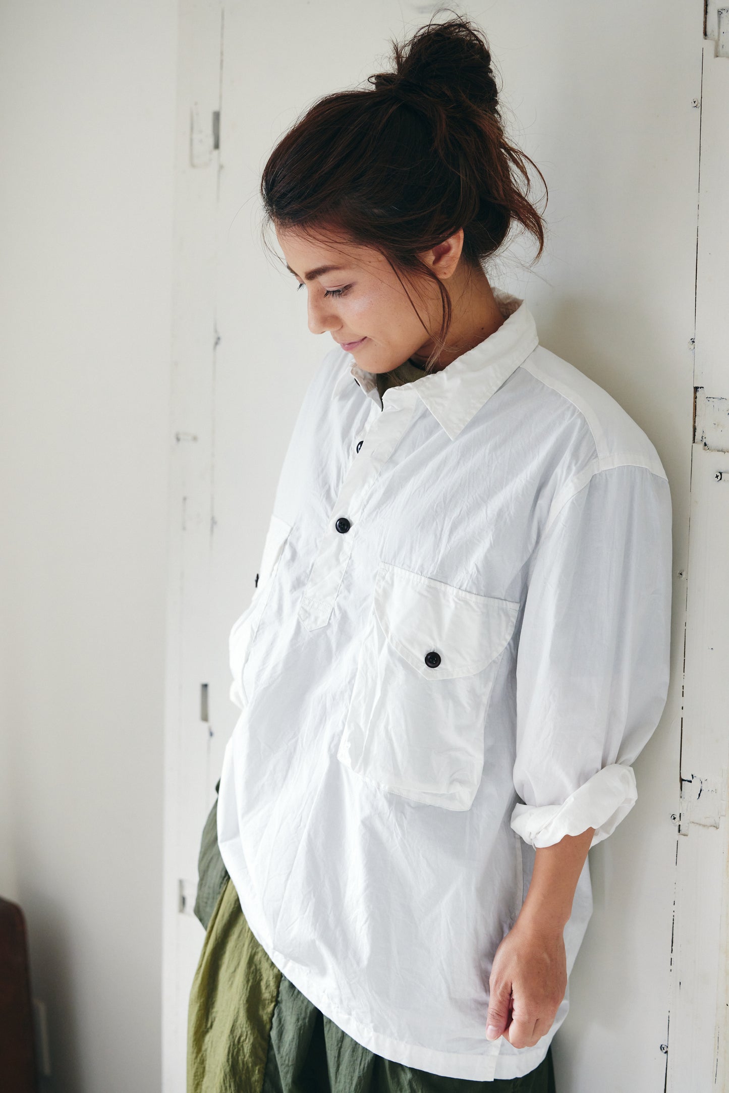 ブロード プルオーバーシャツ