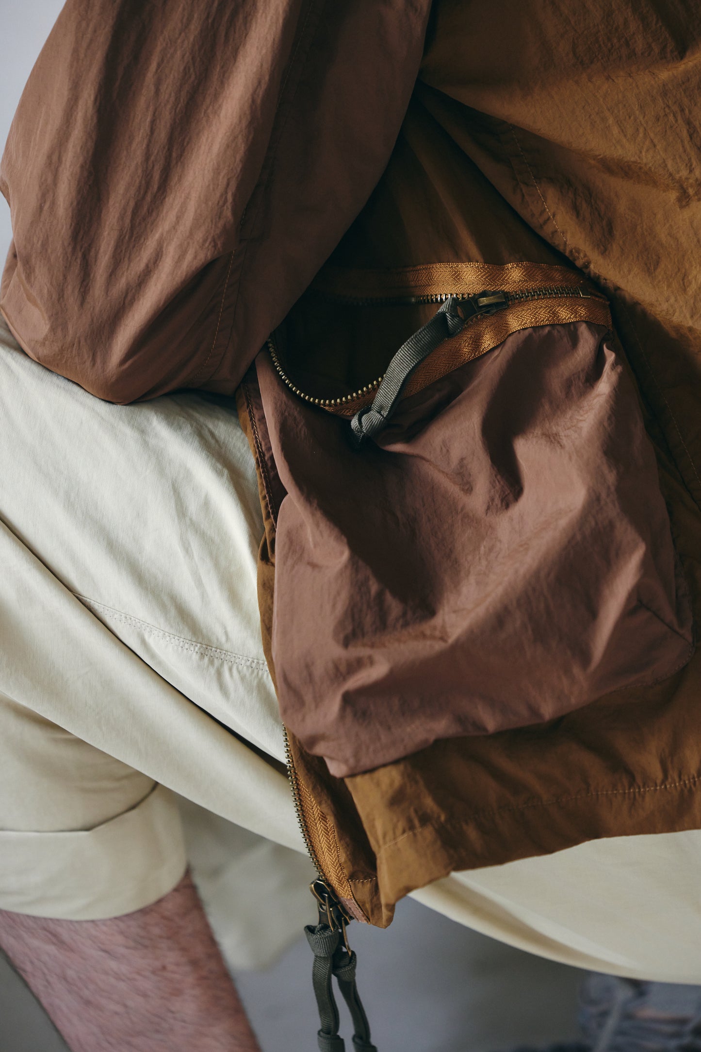 ナイロン カラーコンビ メッシュブルゾン