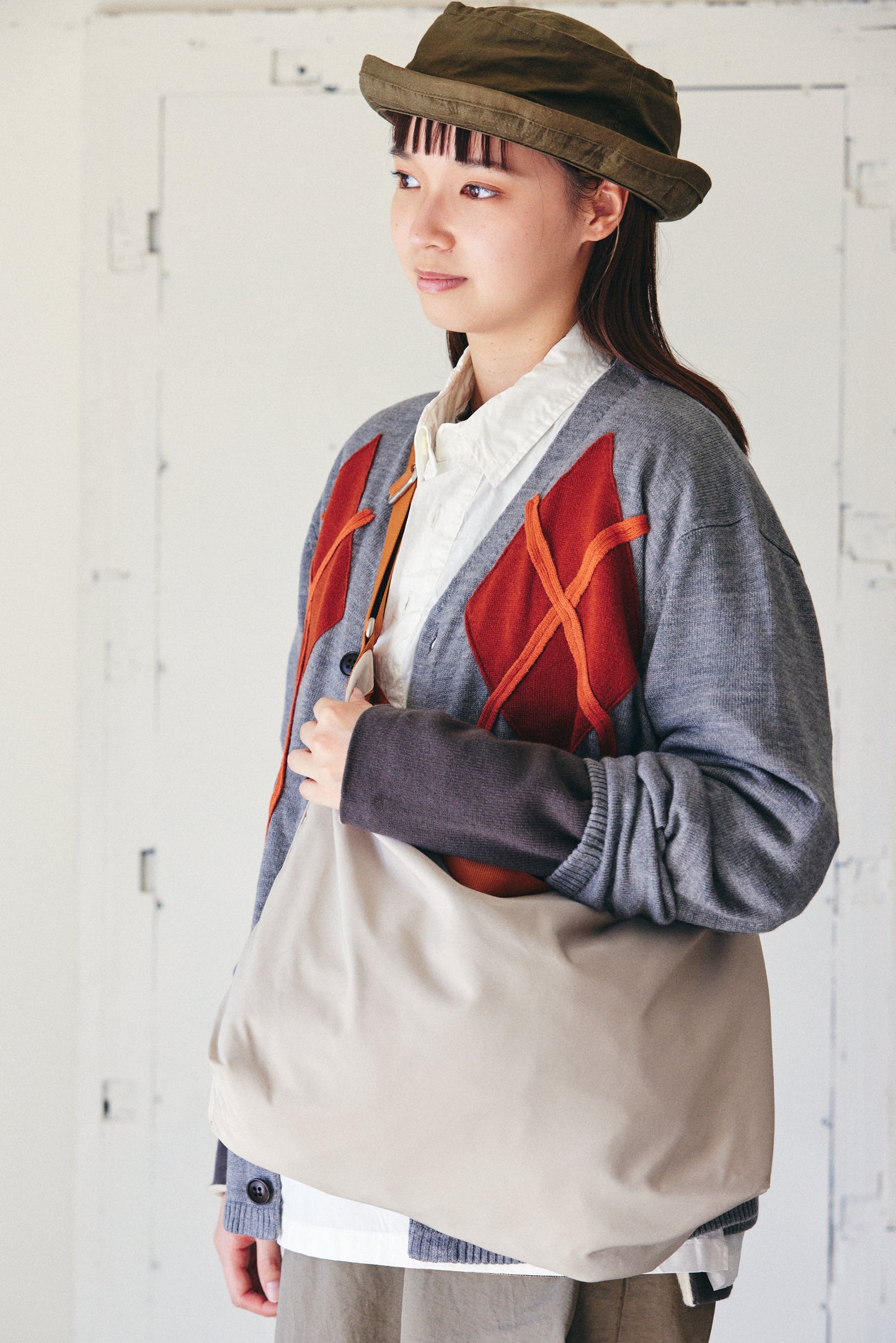 アクリル アーガイルセーター