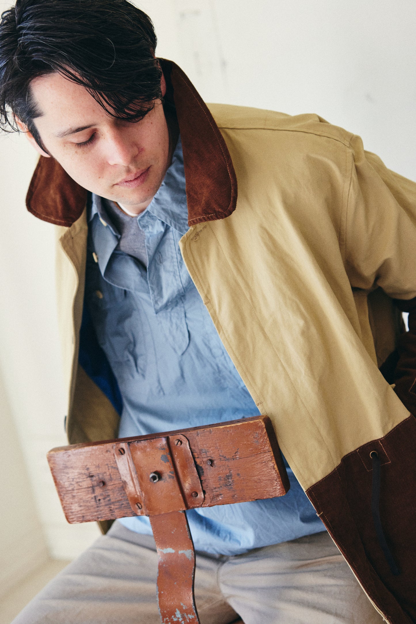 異素材コンビブルゾン