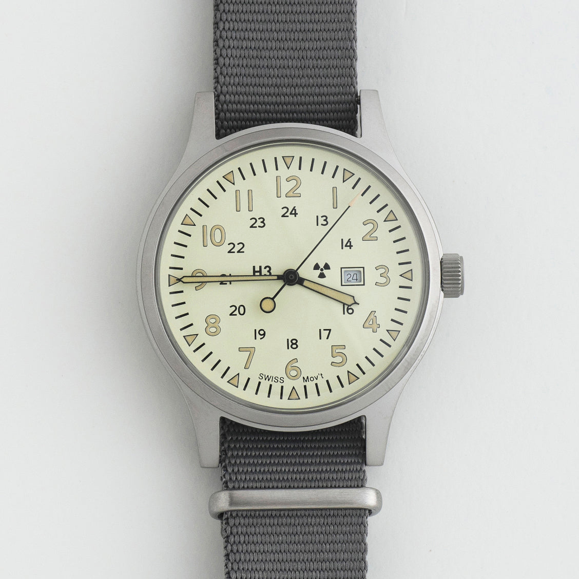 ミリタリーウォッチ | Mil-01C US Force Type | Off White base