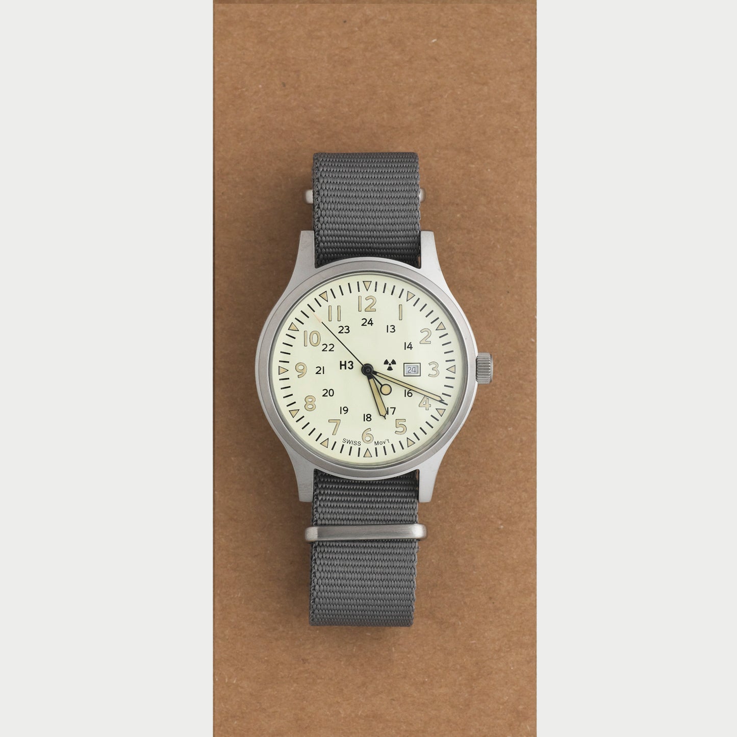 ミリタリーウォッチ | Mil-01C US Force Type | Off White base